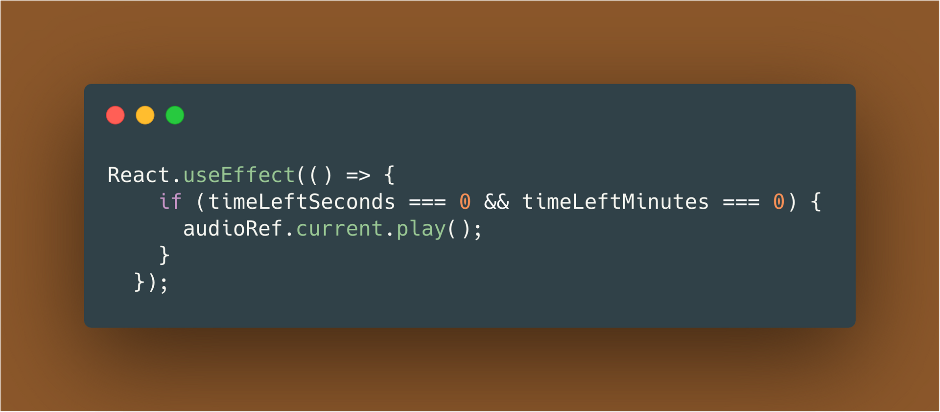 Pomodoro timer code snippet